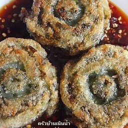 ผักกลมทอด