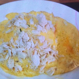 ข้าวราดไข่ข้นเนื้อปูอย่างดี