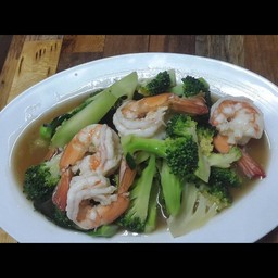 ผัดบล็อกโครีกุ้ง