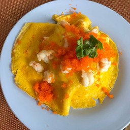 ข้าวไข่ข้นกุ้งสับ+ไข่กุ้ง