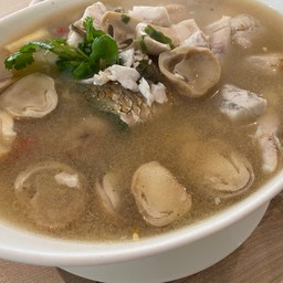 ต้มยำปลากระพงน้ำใส