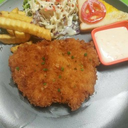 สเต็กไก่หิมะ (ไก่ชุปแป้งทอด)