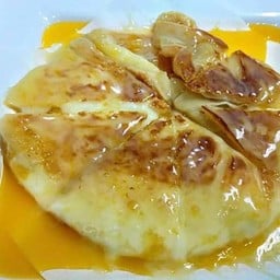 โรตี สอดใส้ไข่+ราดนม