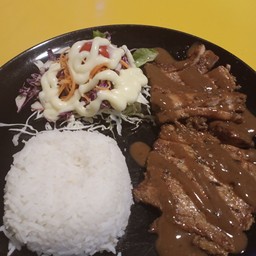 ข้าวหน้าสเต็กหมู