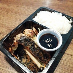 ข้าวปลาเจย่างเกลือจิ้มซอสเทอริยากิ