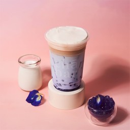 นมอัญชัญวานิลลา บุกอัญชัญ