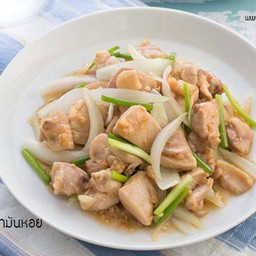 ไก่ผัดน้ำมันหอย(กับข้าว)