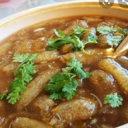 กระเพาะปลาน้ำแดง สูตรฮ่องกง เห็ดหอม