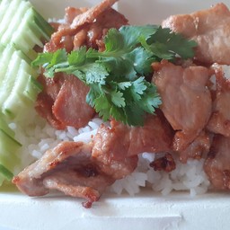 ข้าว+หมูทอดน้ำปลา
