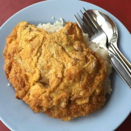 ไข่เจียวหมูสับ ราดข้าว