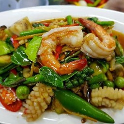 ผัดฉ่า กับข้าว