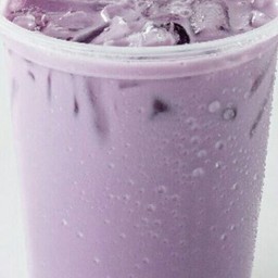 เผือกนมสดเย็นแก้วใหญ่(32ออนซ์)