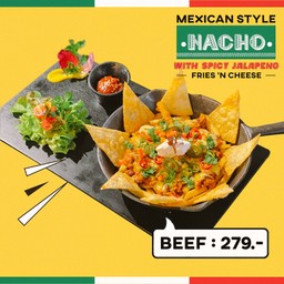เม็กซิกันนาโช่เนื้อ สไปซี่จาราปิโน่