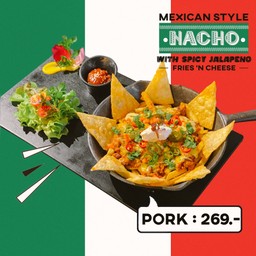 เม็กซิกันนาโช่หมู สไปซี่จาราปิโน่