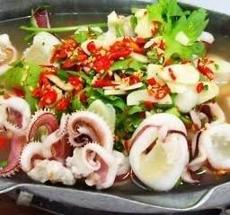 หมึกไข่ต้มมะนาว