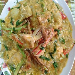 ปูม้าผัดผงกะหรี่