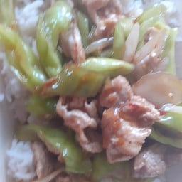 พริกหยวกไก่+ราดข้าว