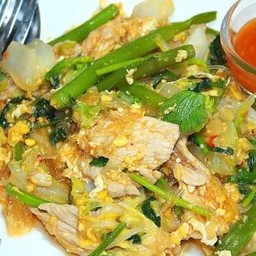 สุกี้แห้งหมู