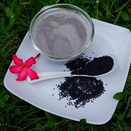 น้ำเต้าหู้นมสดงาดำ