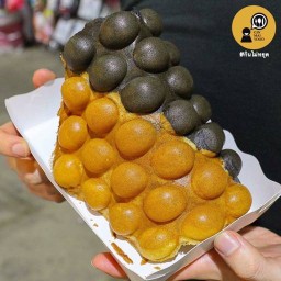 วาฟเฟิลฮ่องกง ใช้เนยสด ไร้ไขมันทรานส์ Waffle Hongkong (ร้านชายปัญ)