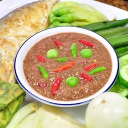 น้ำพริกกะปิ+ผักสด