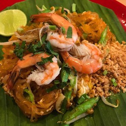 ผัดไทยกุ้งสด