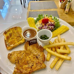 สเต็กอกไก่ (อกไก่ย่าง)