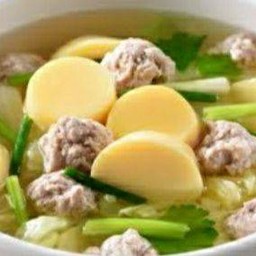 แกงจืดเต้าหู้กหมูสับ