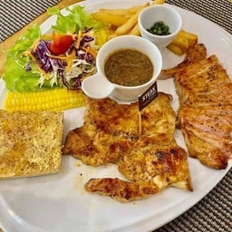 สเต็กหมูสันนอก+สเต็กอกไก่ย่าง ลด15% ส่งฟรี