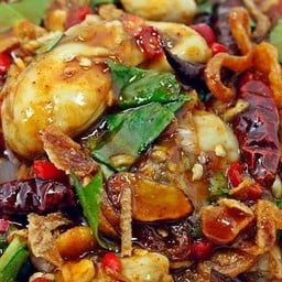 หอยนางรมยำพริกเผา