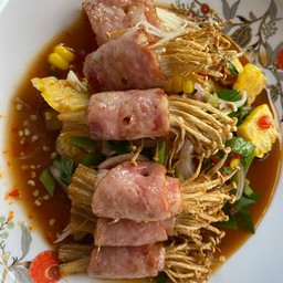 ยำเบคอน 40.-