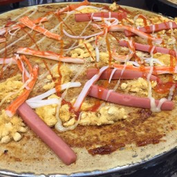 พริกเผา+ไก่หยอง+ไส้กรอก+ปูอัด