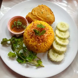 ข้าวหมกไก่หมก