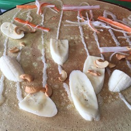 กล้วย เม็ดมะม่วง ปูอัด นม