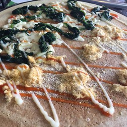 ผักโขม ชีส ไก่หยอง