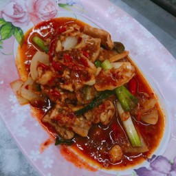 หมูผัดพริกแกง