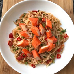 ยำขนมจีนปูอัด