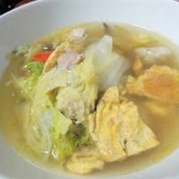 ต้มจืด ไข่น้ำ. หมูสับ