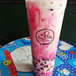 นมชมพูเย็นแก้วยีราฟ(28ออนส์)