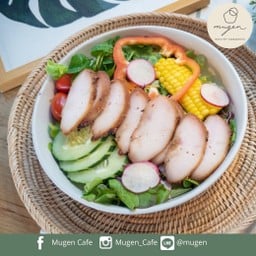 สลัดผักอกไก่ย่าง