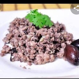 หน่ำเลี้ยมหมูสับราดข้าว