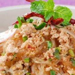 ลาบวุ้นเส้นหมูสับ(กับ)