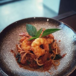 สปาเก็ตตี้อาราเบียตต้ากุ้ง (Spaghetti Prawn Arrabbiata)