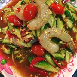 ตำแตงกุ้งสดรสเด็ด