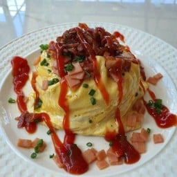 ข้าวไข่ข้น แฮม เบค่อน