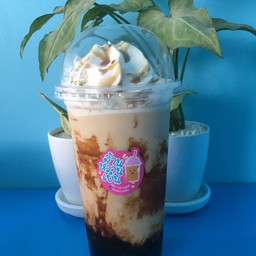 นมสดบราวน์ชูก้าปั่น แก้ว22ออนซ์