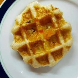 วาฟเฟิลผลไม้รวม