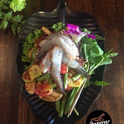 ตำมาม่ากุ้งสด