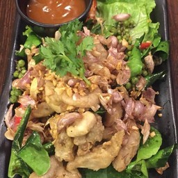 ไส้ตันทอดกระเทียม