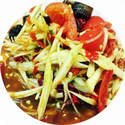 [อร่อยซ่ากับโค้ก] ตำปลาร้าแซ่บๆ +  โค้ก ออริจินัล (ขวด) 